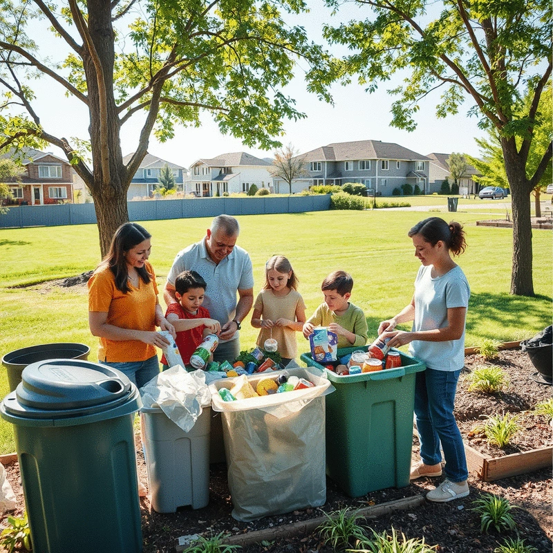 effective waste reduction strategies for suburban families
