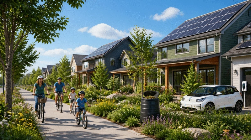 Lowering Carbon Footprint in Suburbs